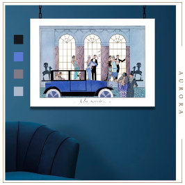 Au Revoir 1920 door George Barbier Poster