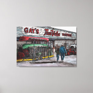 au revoir à une copie de toile d'édition limité