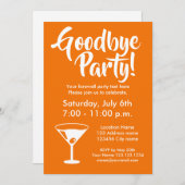 Au revoir adieu allant loin invitations de partie (Devant / Derrière)