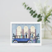 Au Revoir (afscheid) Briefkaart (Staand voorkant)