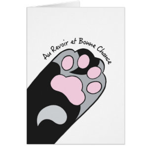 Au Revoir Et Bonne Chance Kaart