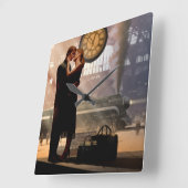 Au Revoir Vierkante Klok (Hoek)