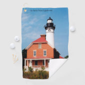 Au Sable Point Lighthouse golfhanddoek (Insitu)
