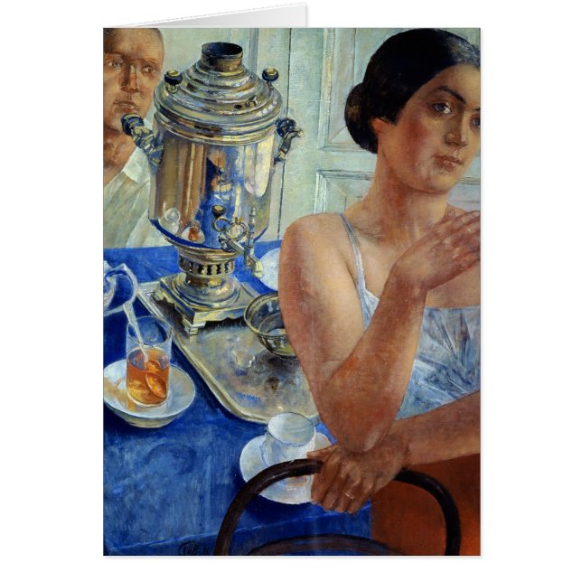 Au samovar, 1926 (Devant)