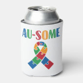 Au-some Autisme Bewustheid Blikjeskoeler (Blikje Voorkant)