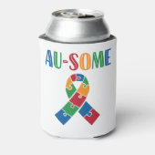 Au-some Autisme Bewustheid Blikjeskoeler (Blikje Achterkant)