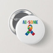 Au-some Autisme Bewustheid Ronde Button 5,7 Cm (Voorkant /achterkant)