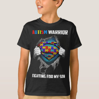 Au Warrior Vecht Voor Mijn Zoon Au Moeder Vader Ou T-shirt