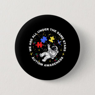 Au We Are All Under The Same Stars Space Astronaut Ronde Button 5,7 Cm
