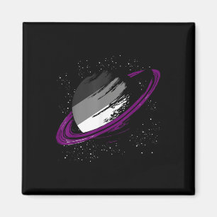 Aual Ace Pride Maand Saturn Queer LGBTQ Aual _1 Magneet