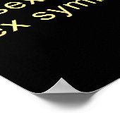 Aual Symbol Funny Pride Lgbtq Ace Poster (Hoek)