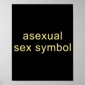 Aual Symbol Funny Pride Lgbtq Ace Poster (Voorkant)