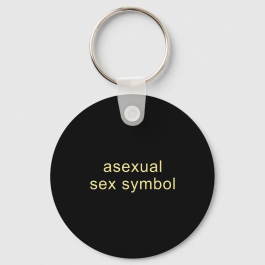 Aual Symbol Funny Pride Lgbtq Ace Sleutelhanger (Voorkant)