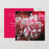 Auberge avec le Mostest ! Carte de remerciements (Devant / Derrière)