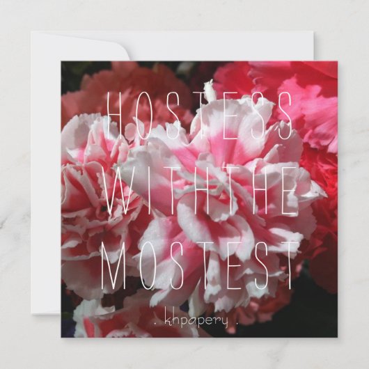 Auberge avec le Mostest ! Carte de remerciements (Devant)