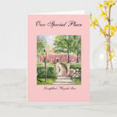 Auberge de bord de la route - notre carte de voeux (Fleur jaune)