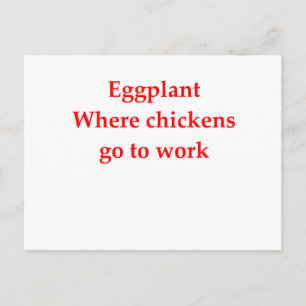 aubergine briefkaart