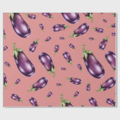 Aubergine Cadeaupapier (Vlak)