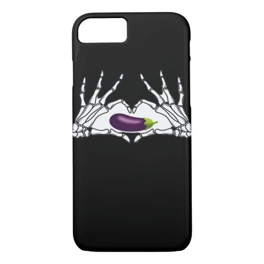 Aubergine Classic - Skelet Handen Hart Case-Mate iPhone Case (Achterkant)