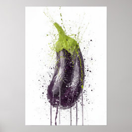 Aubergine Groente Poster