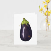 Aubergine Kaart (Gele Bloem)