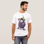 aubergine kunst t-shirt (Voorkant volledig)