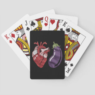 Aubergine Leuk Homoseksuele Trots Humor LGBTQ Grap Pokerkaarten