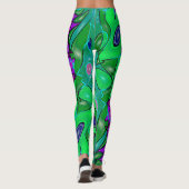 Aubergine & Limoen Leggings (Achterkant)