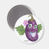 aubergine magneet (Voorkant / Achterkant)