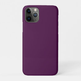 Aubergine Paarse Classic Solid Plain iPhone 11 Pro Hoesje