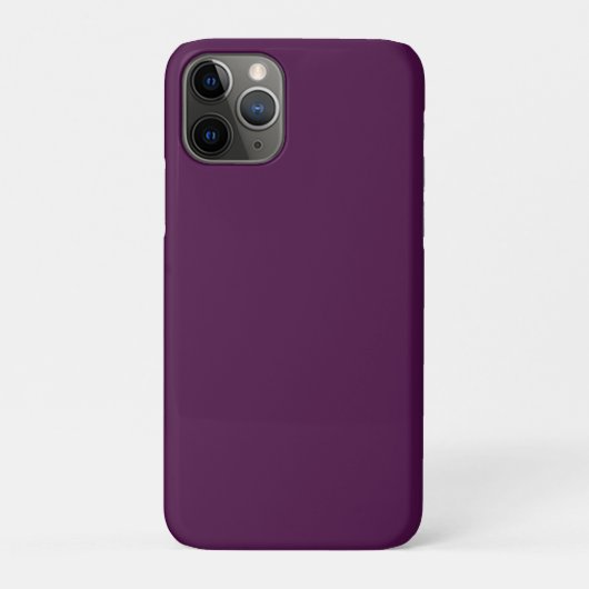 Aubergine Paarse Classic Solid Plain Case-Mate iPhone Case (Achterkant)