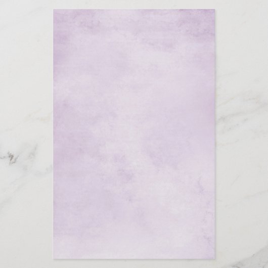 Aubergine Paarse Pruim Ivoor Bloem Bruiloftsmenu (Achterkant)