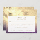 *~* Aubergine Pailletée Ombre Jaune Doré RSVP (Devant / Derrière)