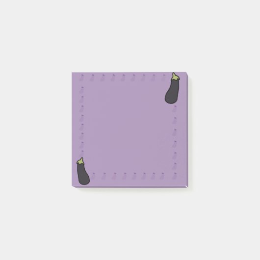 Aubergine Post-it Notes (Devant)