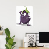 Aubergine Poster (Thuiskantoor)
