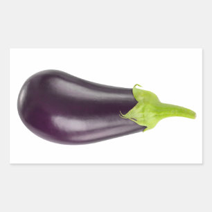 Aubergine Rechthoekige Sticker