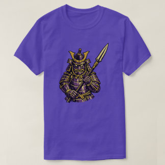 Aubergine Samurai — Grappige Groente Krijger Volle T-shirt