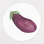 Aubergine Stickers (Design 1)
