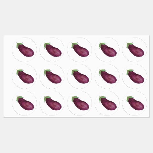 Aubergine Stickers (Vel)