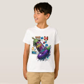 aubergine t-shirt (Voorkant volledig)