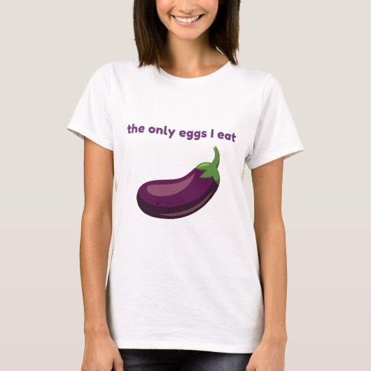 Aubergine T-shirt (Voorkant)