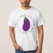 Aubergine T-shirt (Voorkant)