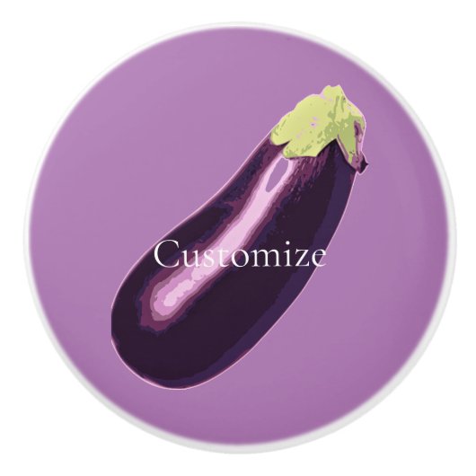 Aubergine Thunder_Cove Keramische Knop (Voorkant)