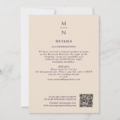 Aubergine Zwaard Schild Fantasy Wedding QR Code Kaart (Achterkant)