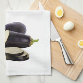 'Aubergines' keukenhanddoek (Quarter Fold)