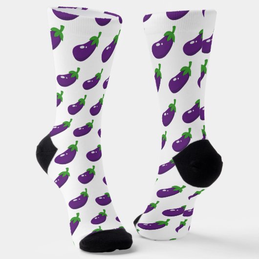 Aubergines Sokken (Gebogen)