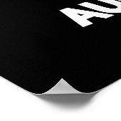 Auberjeans Funny Eggplant Pun Dark BG Poster (Hoek)