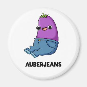 Auberjeans Grappige aubergine Pun Magneet