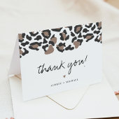 AUBREE Empreinte de léopard moderne Safari Carte d