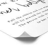 AUBREE-luipaard Druk hoe groot haar Belly Game is Poster (Hoek)